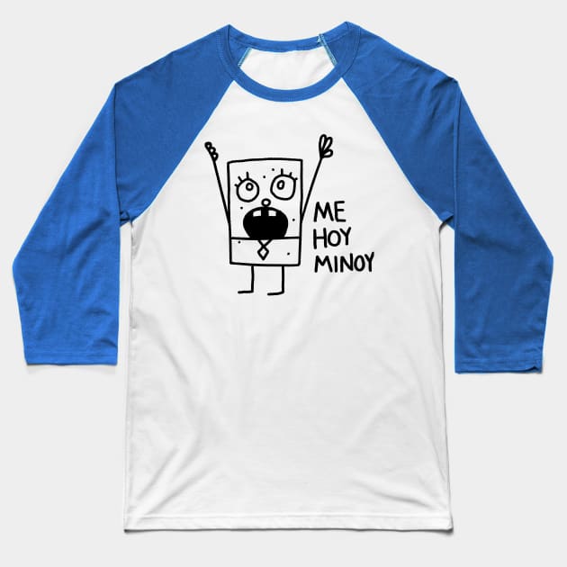 Doodlebob Baseball T-Shirt by flakytartART